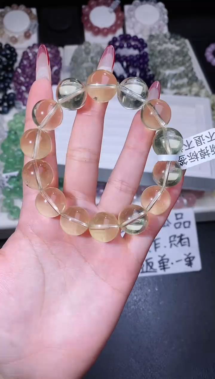 【闪购商品】水晶手链合金116.19黄水晶手串 多样性发其一