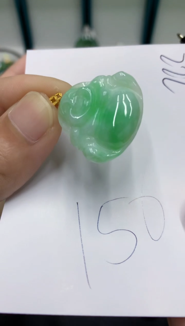 【闪购商品】翡翠18K金镶嵌颈饰翡翠