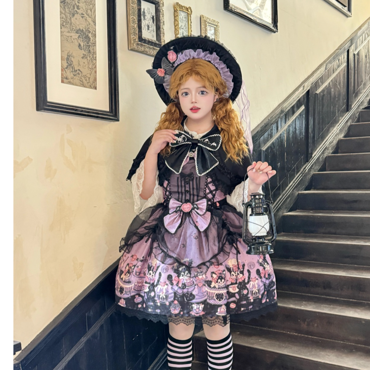 跑单现现万圣节《恶魔猫咪》Lolita洛丽塔暗黑玩偶糖果连衣裙