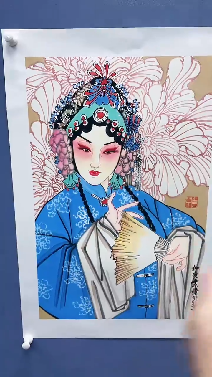 【闪购商品】绘画柳晓叶绘画3平尺戏曲人物