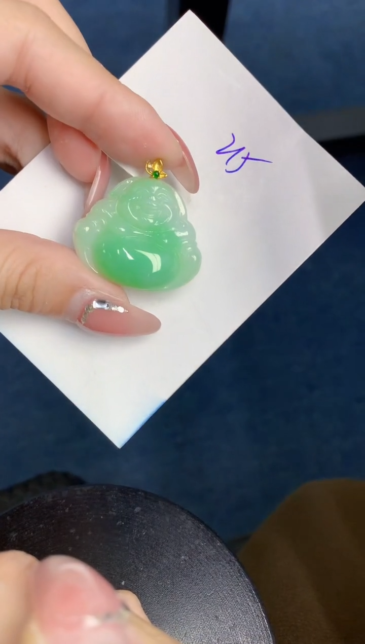 【闪购商品】翡翠颈饰18K金镶嵌000000000