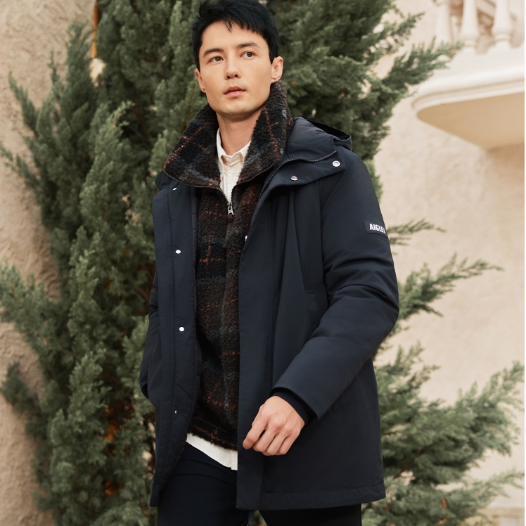 【P棉棉服】AIGLE艾高秋冬GORE-TEX户外防风防雨保暖休闲棉服男AP19