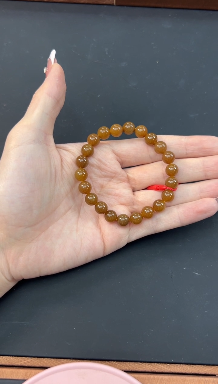 【闪购商品】和田玉手串未镶嵌若羌微色差卡8手串