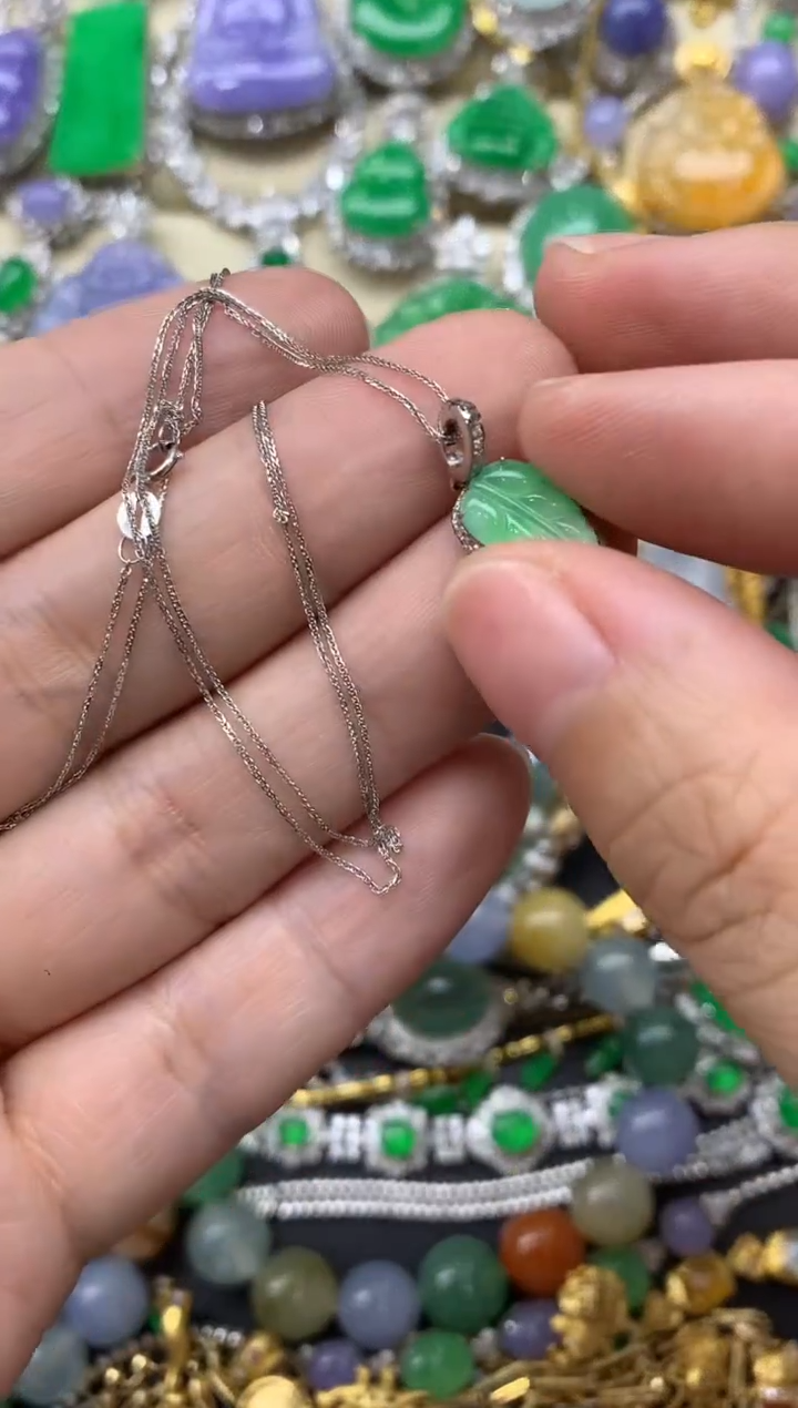 【闪购商品】翡翠颈饰18K金镶嵌426-中国好珍宝