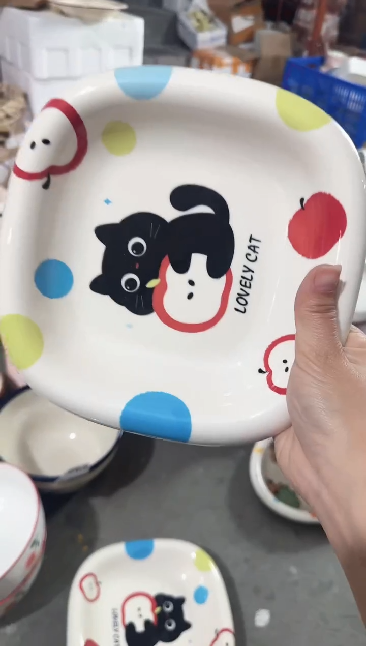 【8.5寸★2个】黑点针眼属正常陶瓷都有介意慎拍微瑕破损包赔