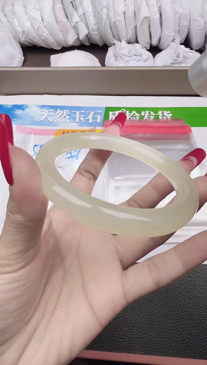 未镶嵌手镯石英质玉圈口57 58