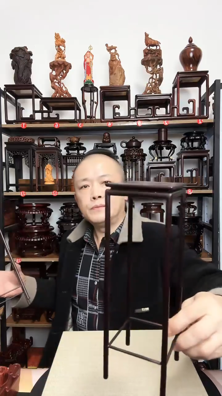 紫砂底座8.5正方26高