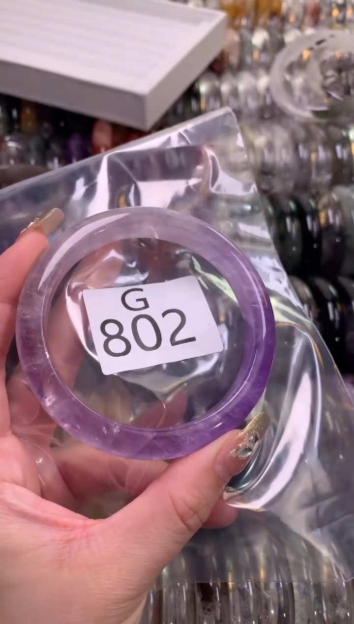 【闪购商品】紫晶水晶手镯未镶嵌802-62