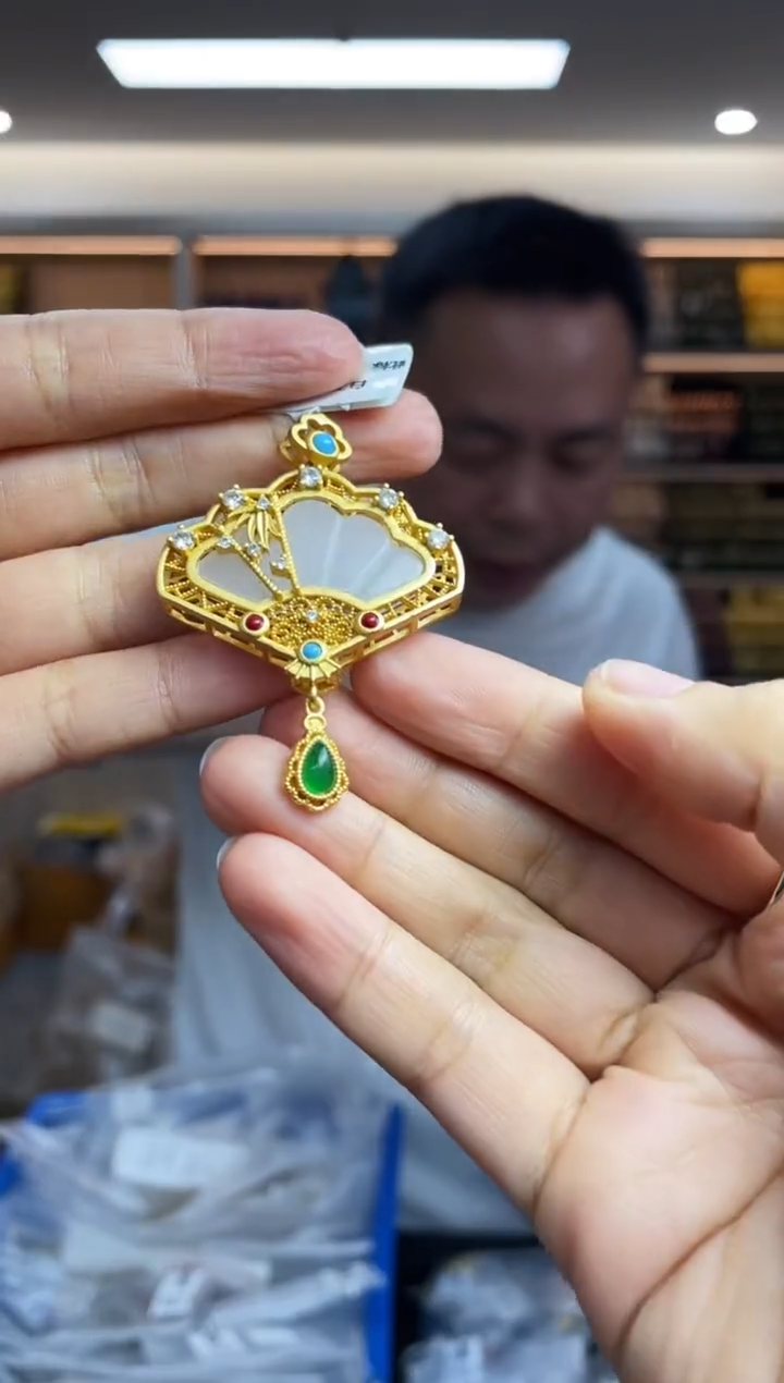 【闪购商品】和田玉·银S925镶嵌多样性发一件