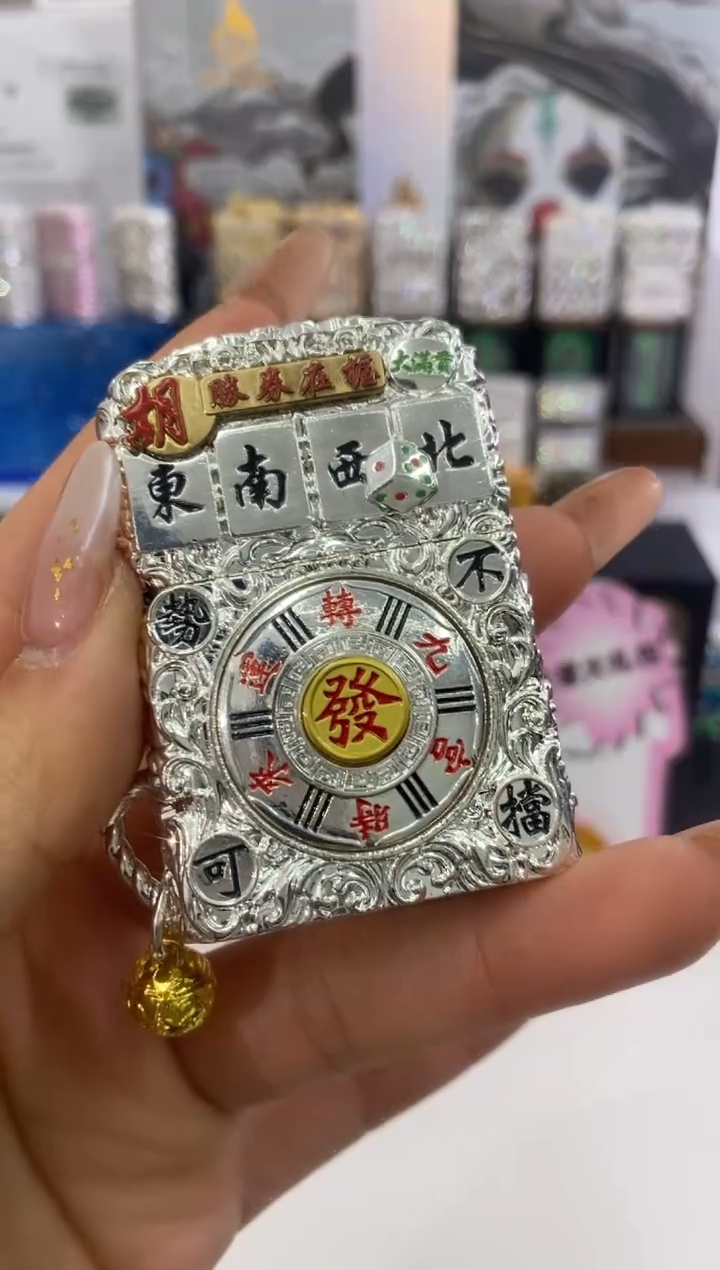 铜ZIPPO麻将把把壶+礼盒礼袋+油+火石+礼包