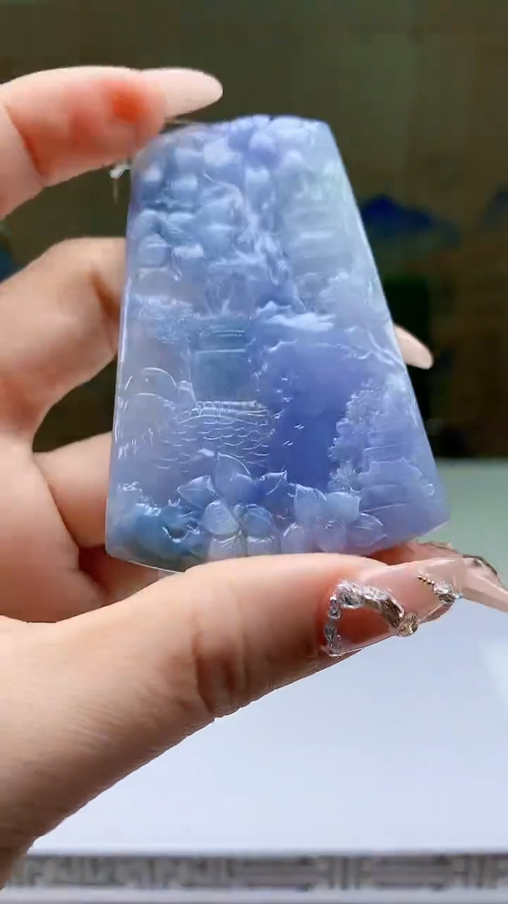 【闪购商品】定制翡翠未镶嵌4688ty-毛货挂件赠珠链337