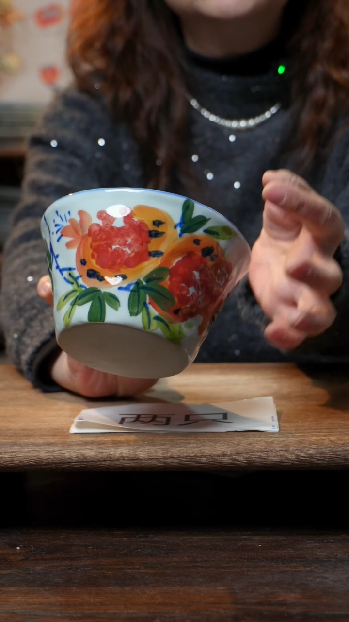 【闪购商品】碗福利2件套  高温釉下彩手工手绘