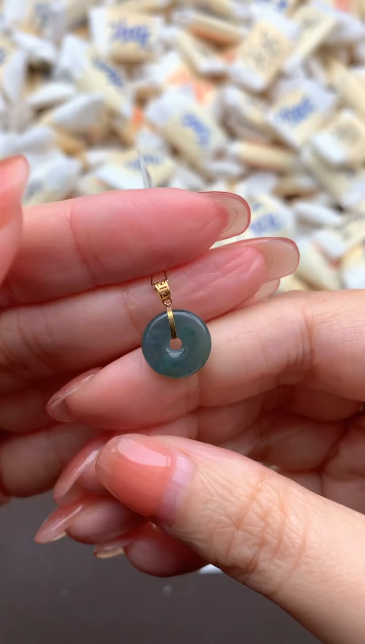 【闪购商品】翡翠挂件18K金镶嵌     一   