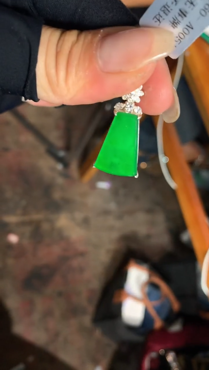 定制翡翠银S925镶嵌42定制翡翠-多样性发货（发其一）