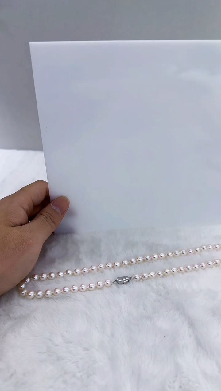 未镶嵌海水珍珠DA珍珠串链带真科研大证7-8 ss666