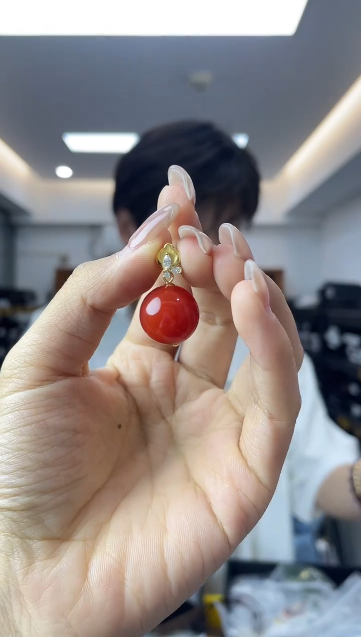 南红玛瑙·银S925镶嵌多样性一件发货