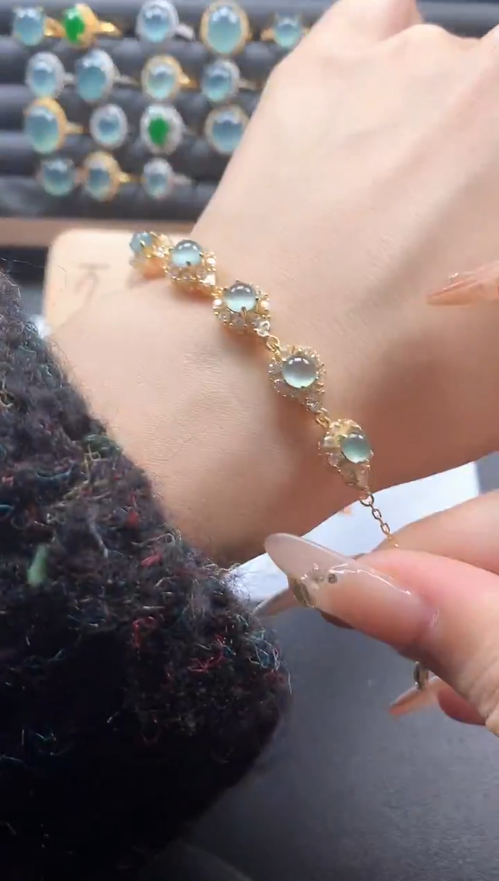 银S925镶嵌戒指翡翠5151