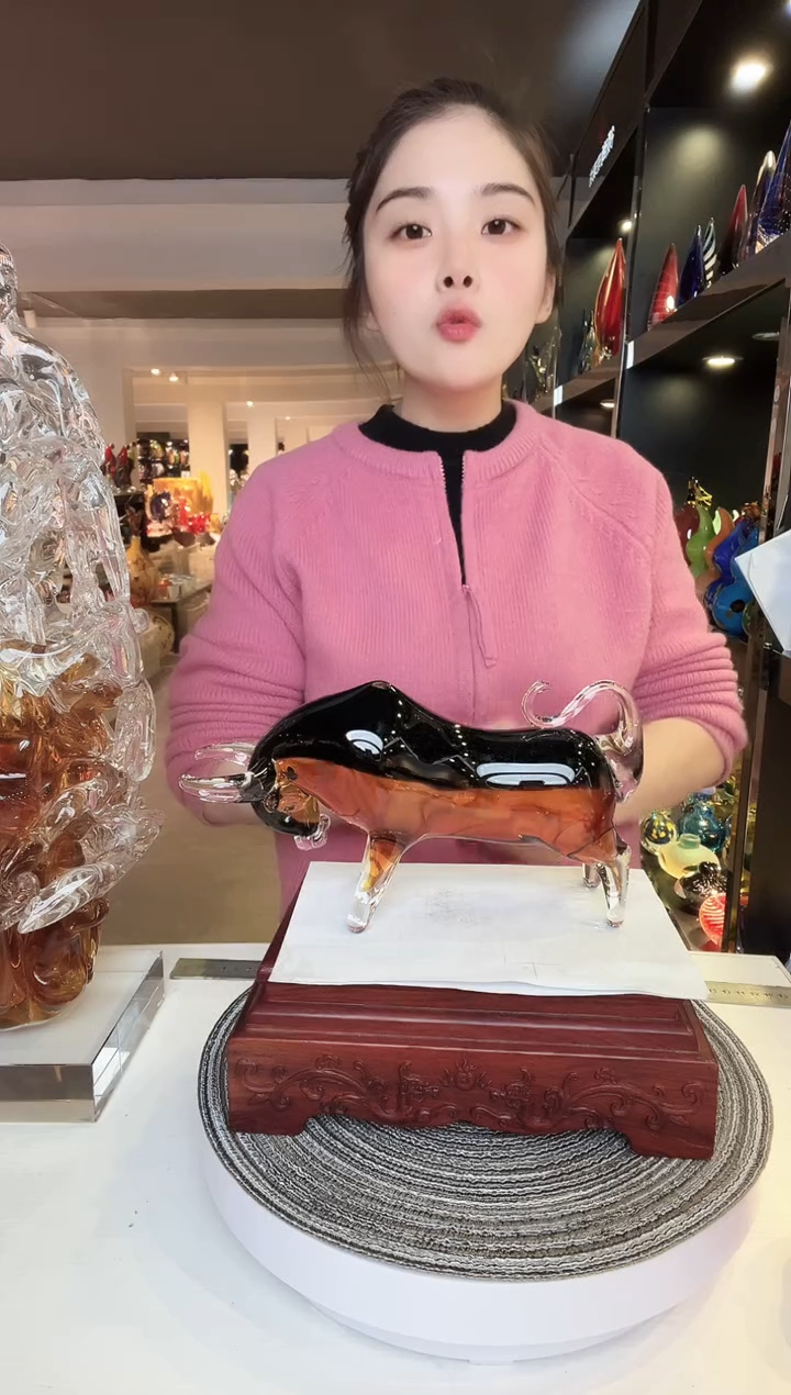 【闪购商品】茶盏琉璃摆件家居摆件