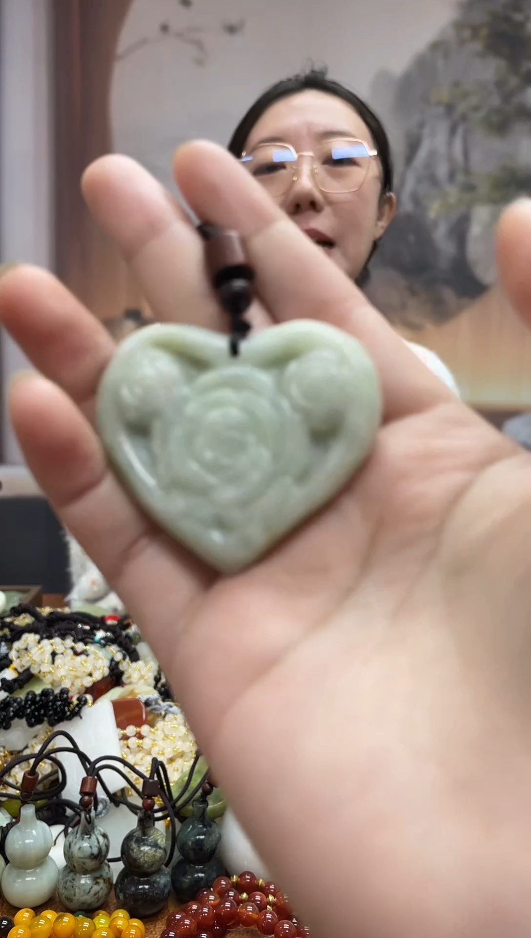 未镶嵌岫玉吊坠·