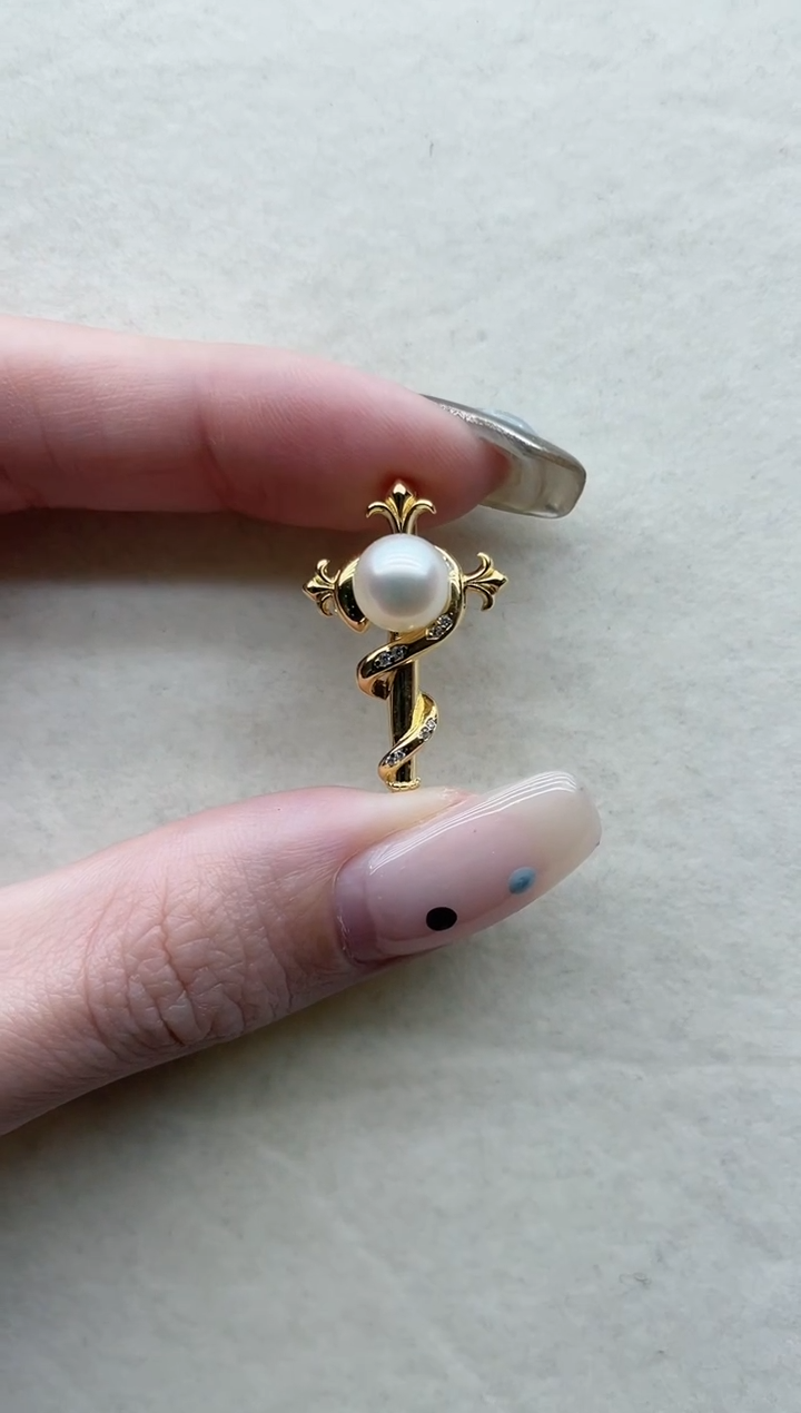 【闪购商品】海水珍珠吊坠银S925镶嵌Y80