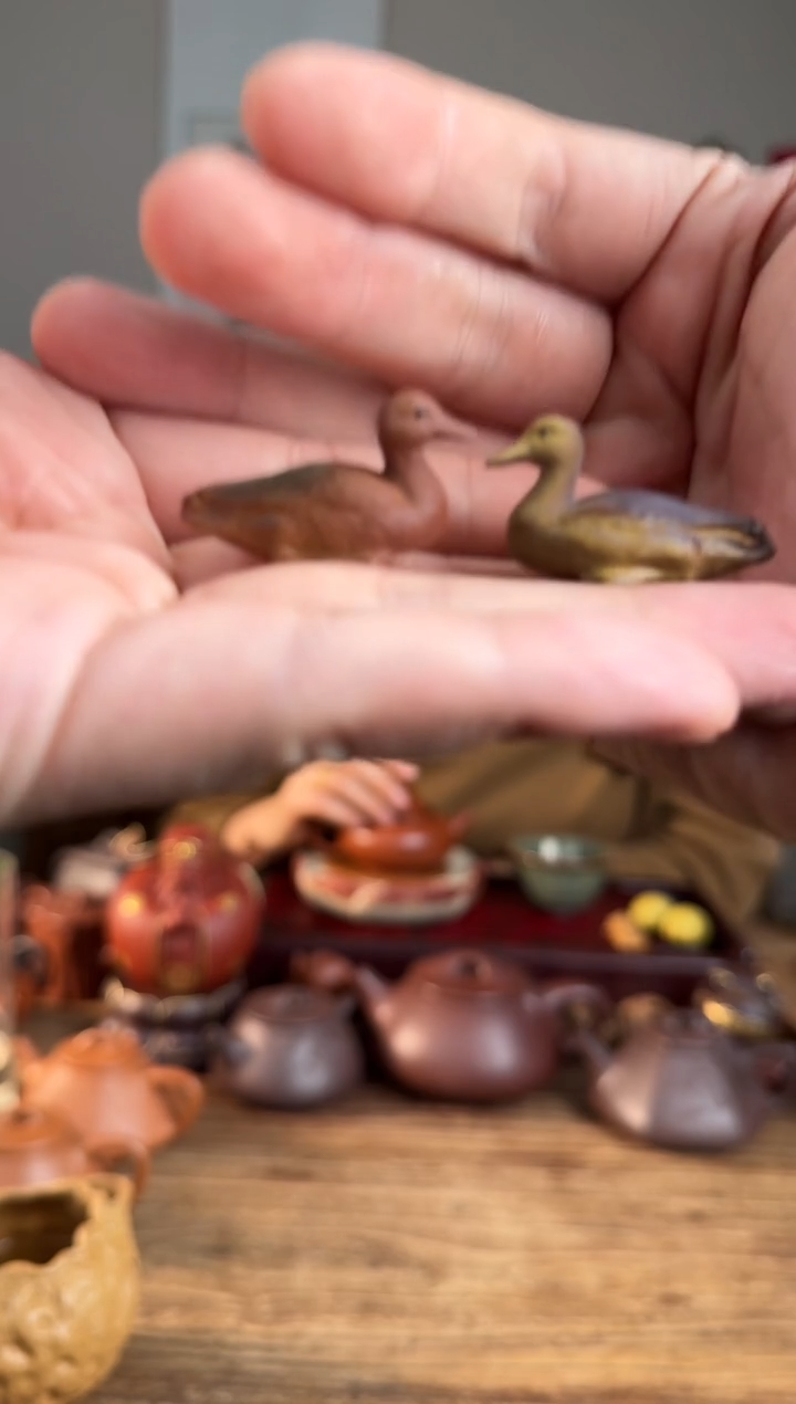 【闪购商品】紫砂茶壶鸭先知    一对 