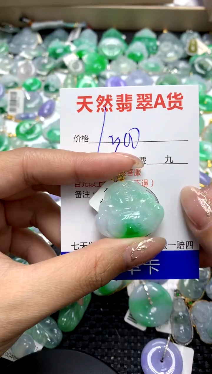 【闪购商品】翡翠颈饰18K金镶嵌111111111