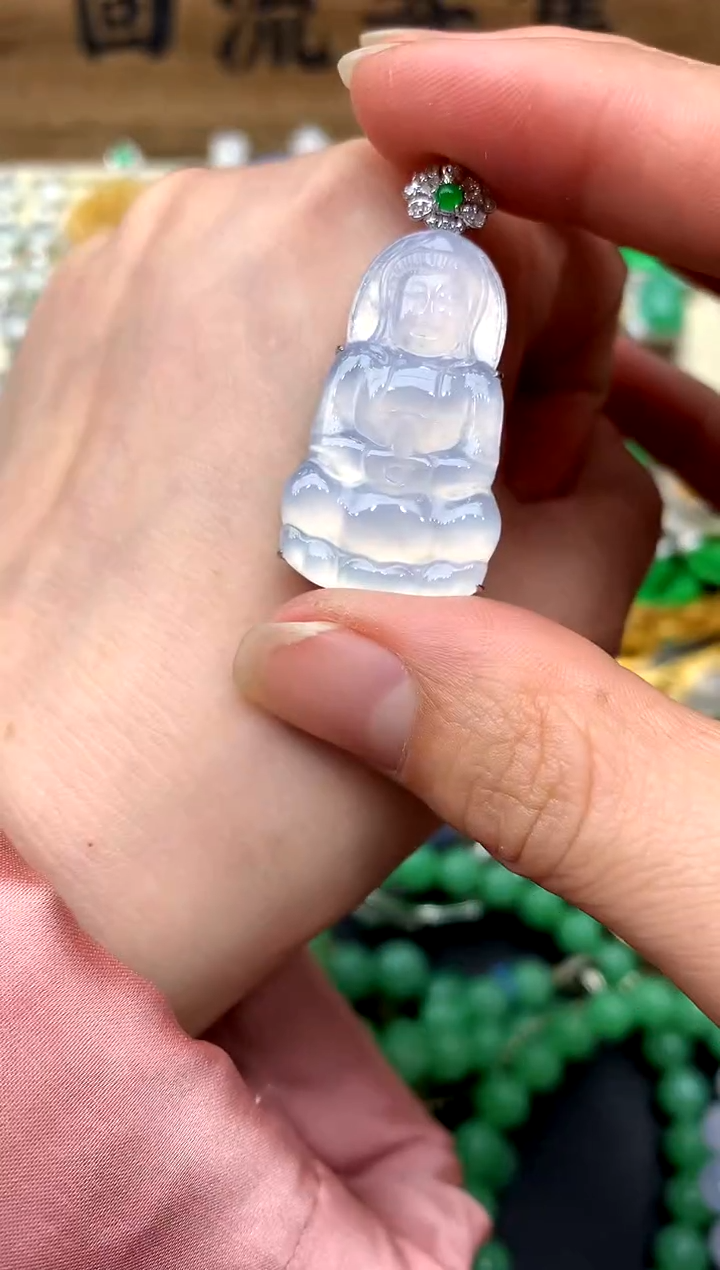 【闪购商品】翡翠颈饰18K金镶嵌437-中国好珍宝