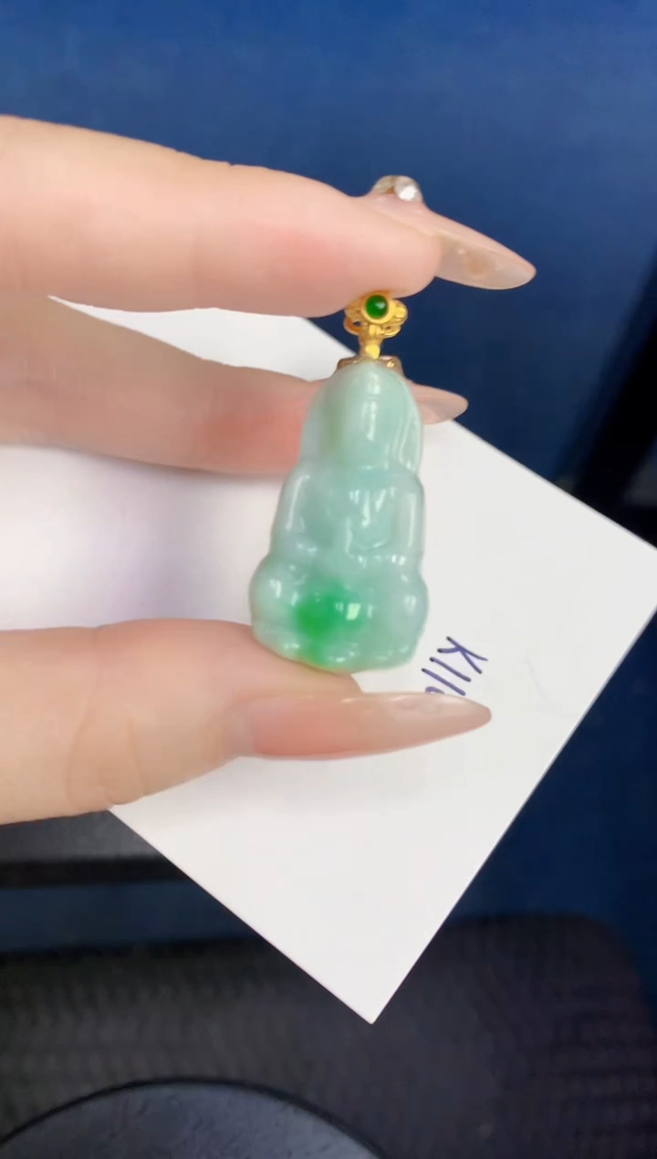 颈饰未镶嵌翡翠缅甸天然翡翠A货