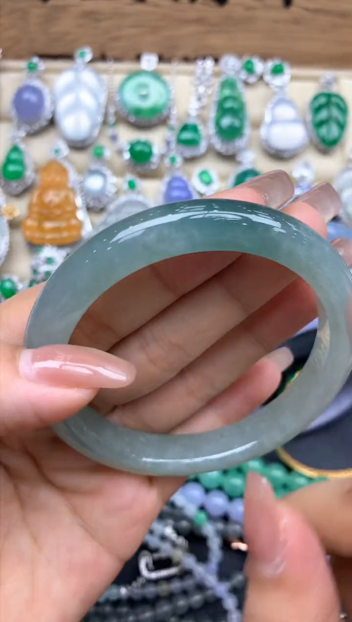 未镶嵌手镯翡翠303-中国好珍宝