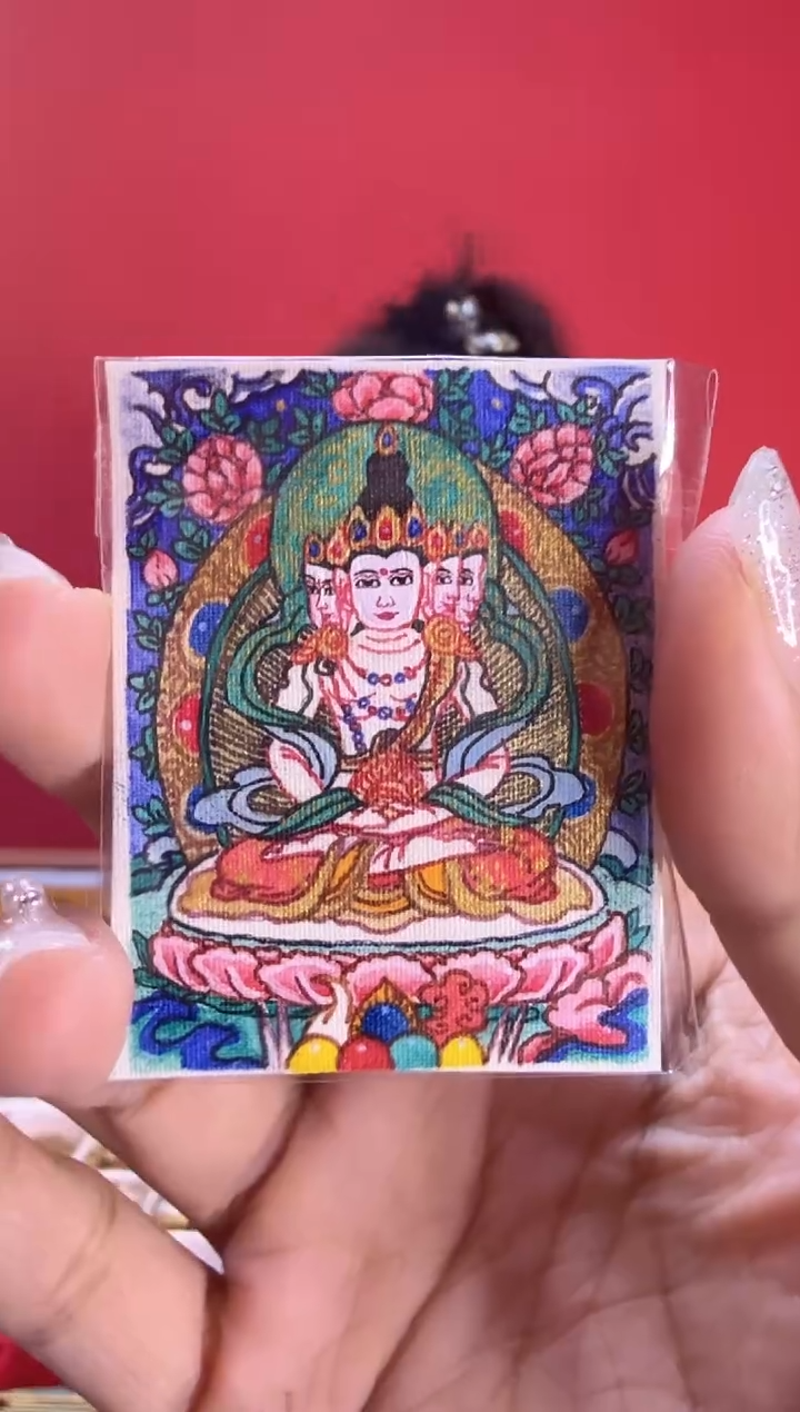 吊坠大老师-热贡纯手绘唐卡