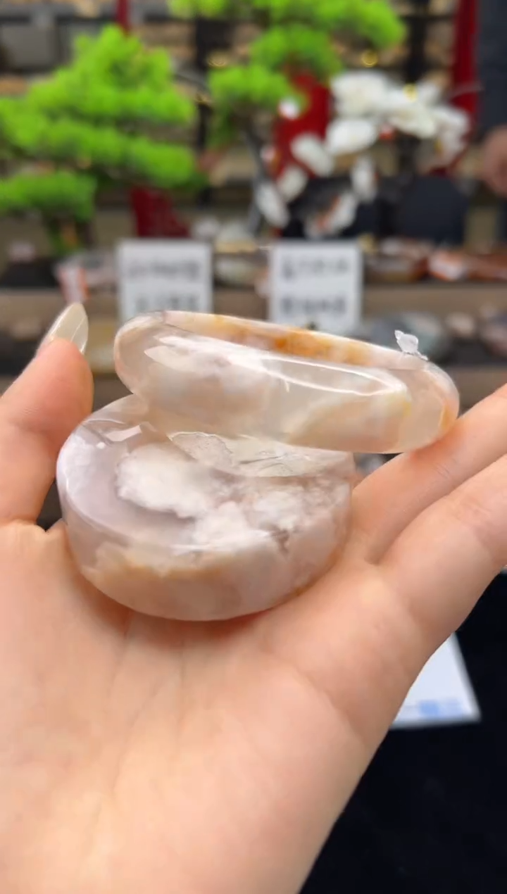 【闪购商品】石英质玉未镶嵌手镯56圈口（赠送镯心）13098