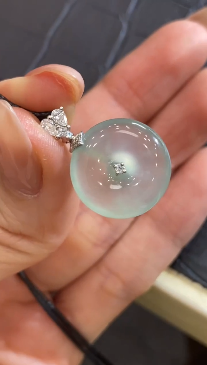 【闪购商品】翡翠颈饰18K金镶嵌收到货48小时鉴赏期（超时不退不换）