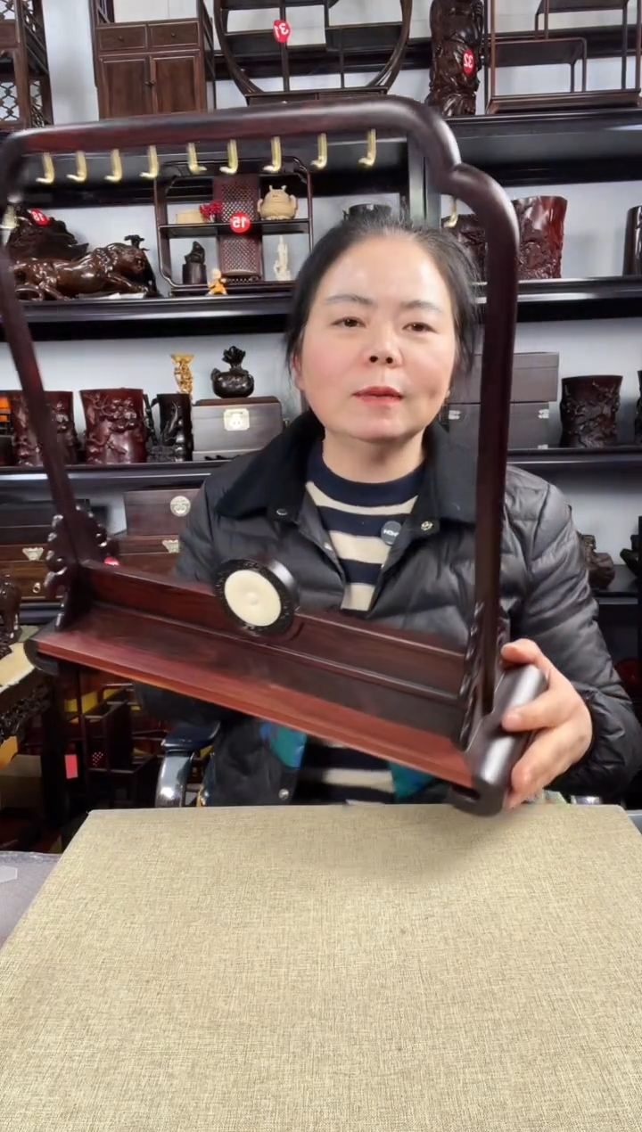 木老李红木工艺品毛笔架