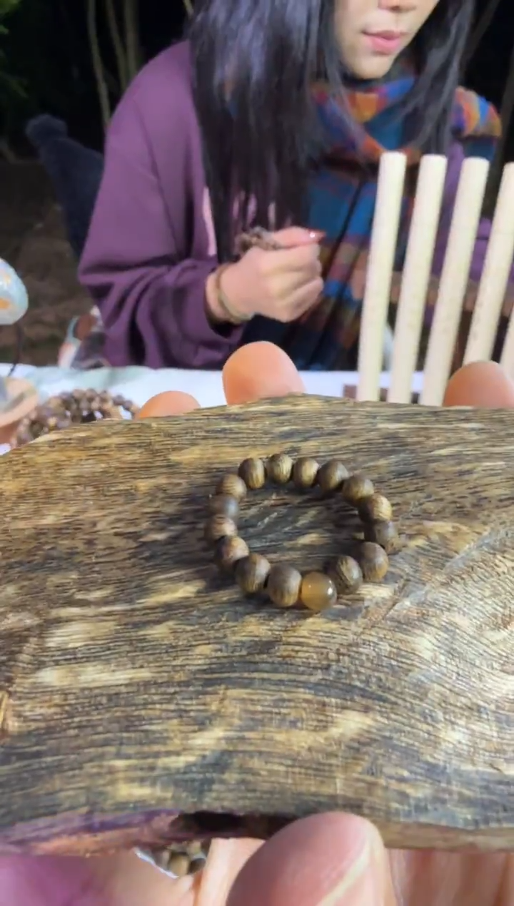 沉香沉香碎屑沉香枕香碎屑奇楠沉香小戒指（黄昏）卡4多样性发一