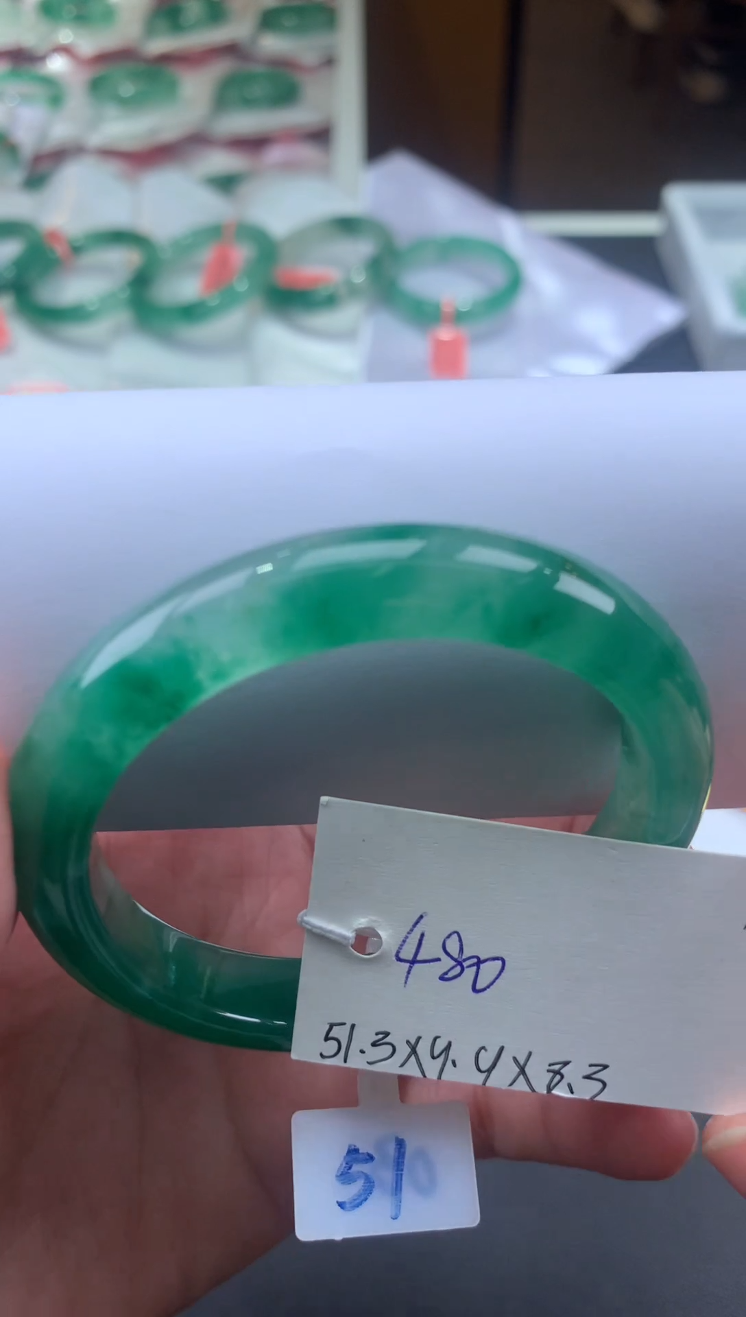 【闪购商品】石英质玉手镯未镶嵌天然玉石非洲翠手镯