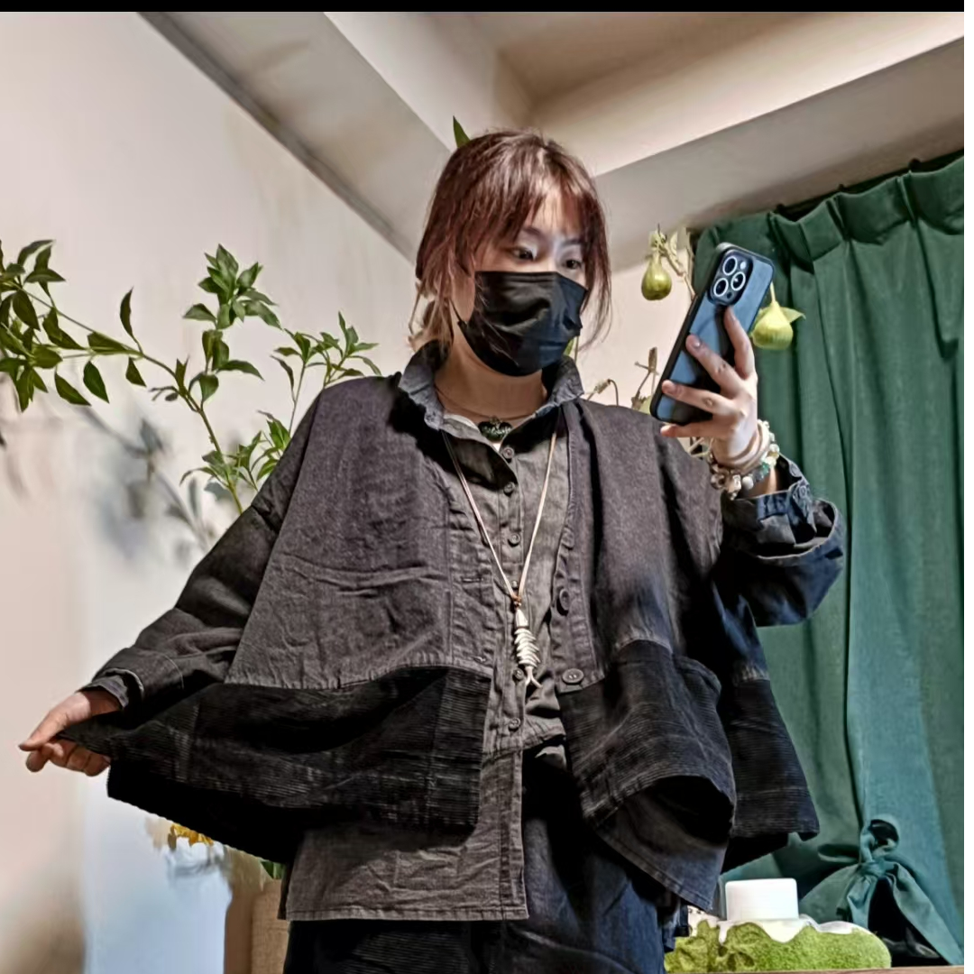 【思恩】2025秋季新款欧韩休闲简约时尚大版设计师款牛仔外套