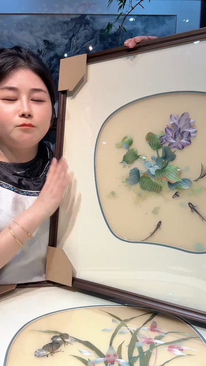 刺绣闵丹红刺绣工作室纯手工苏绣装饰画