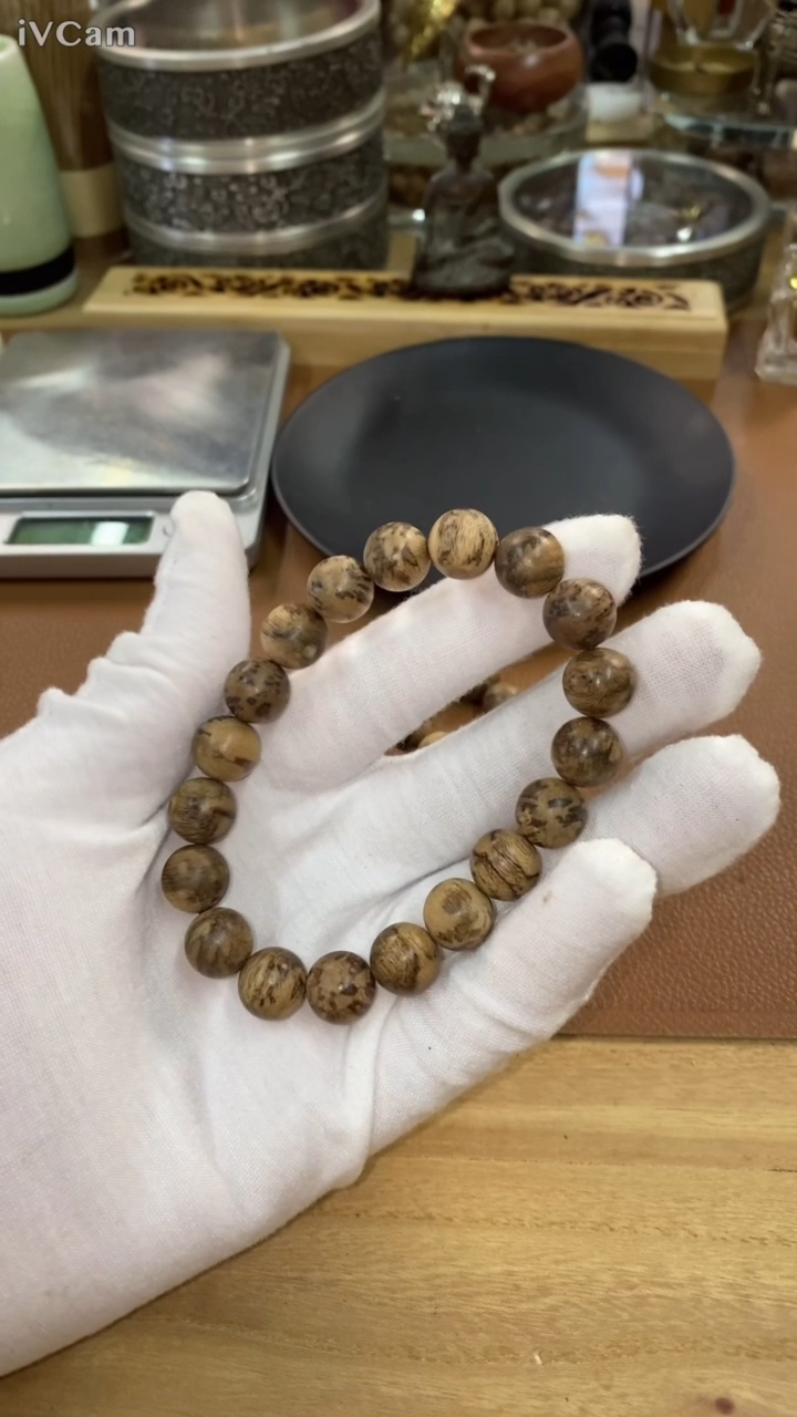 手串沉香香港虎斑棋1.1单圈多样性发其一