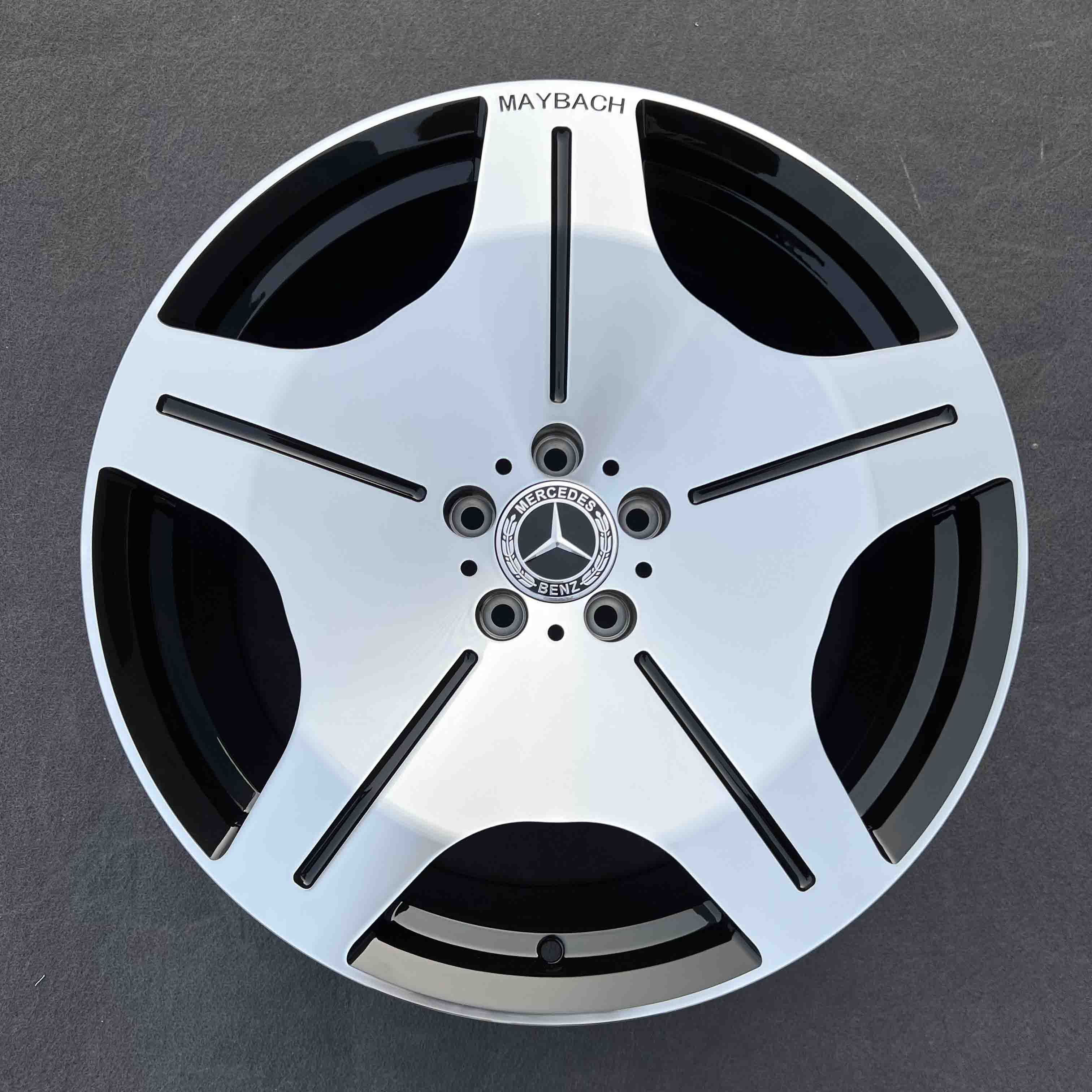 奔驰S大饼轮毂。迈巴赫S480锻造轮毂。五星轮毂