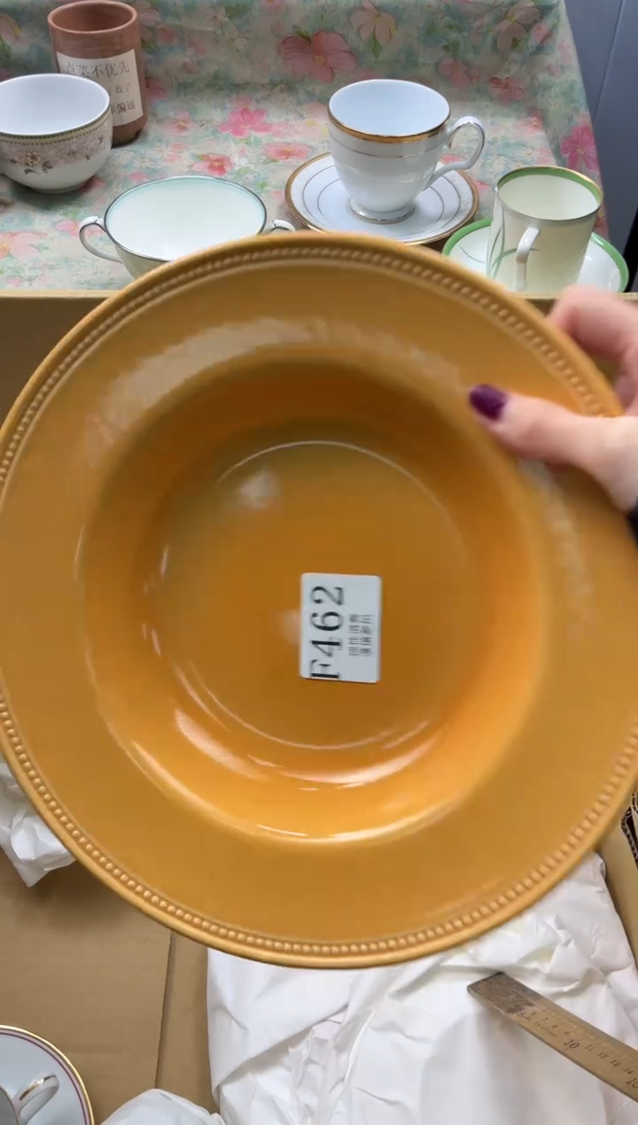 瓷片朵*鱼       F462