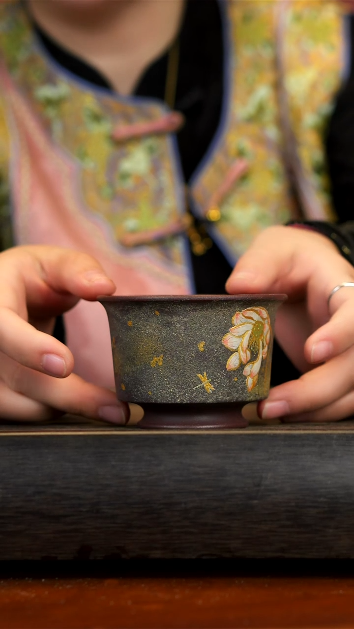 【闪购商品】紫砂茶壶紫泥粉浆莲花杯