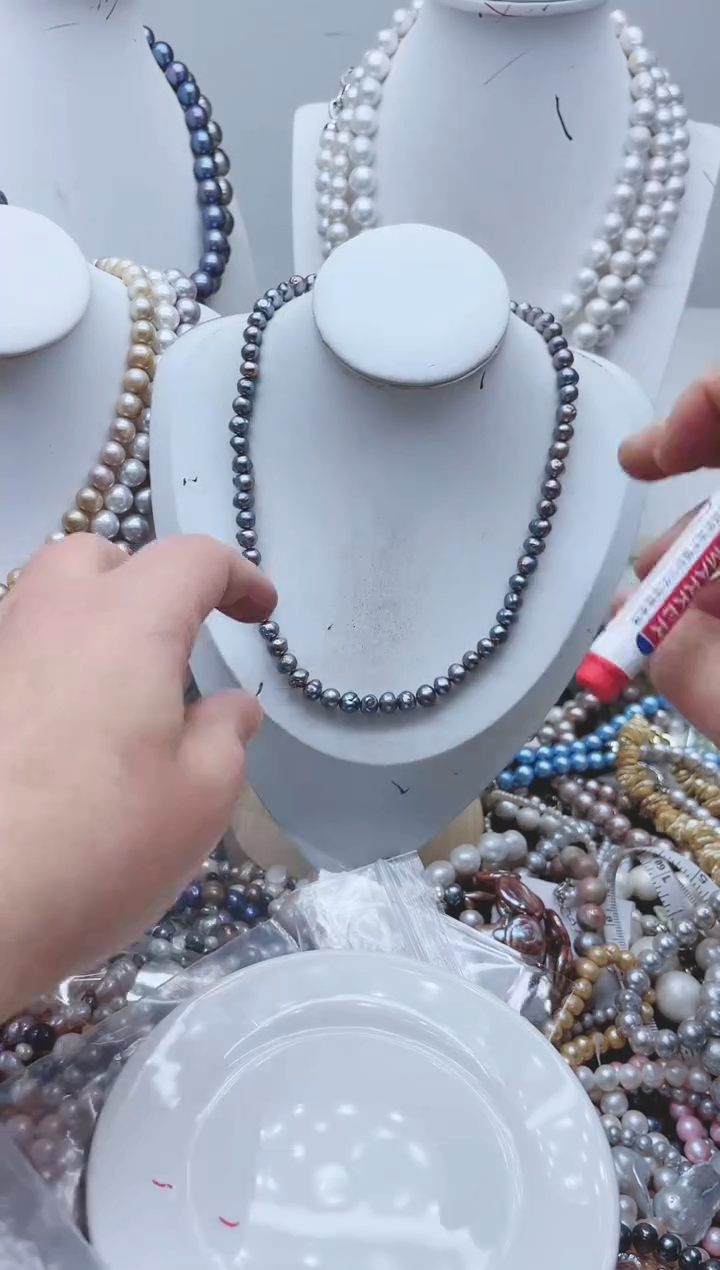 【闪购商品】淡水珍珠颈饰钛钢1