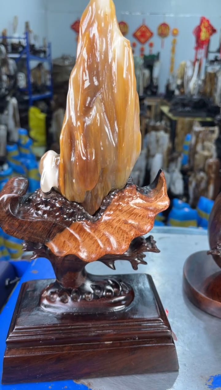 【闪购商品】硅化玉摆件未镶嵌108