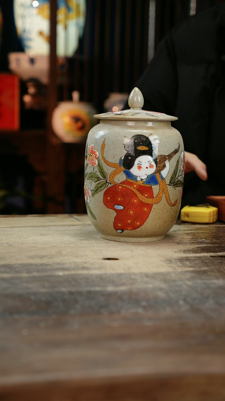 【闪购商品】瓷片景德镇纯手工釉下彩精品花瓶