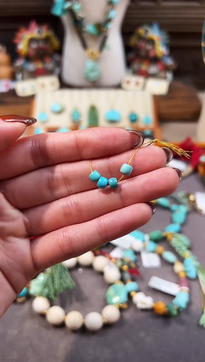 未镶嵌绿松石配饰直切隔珠