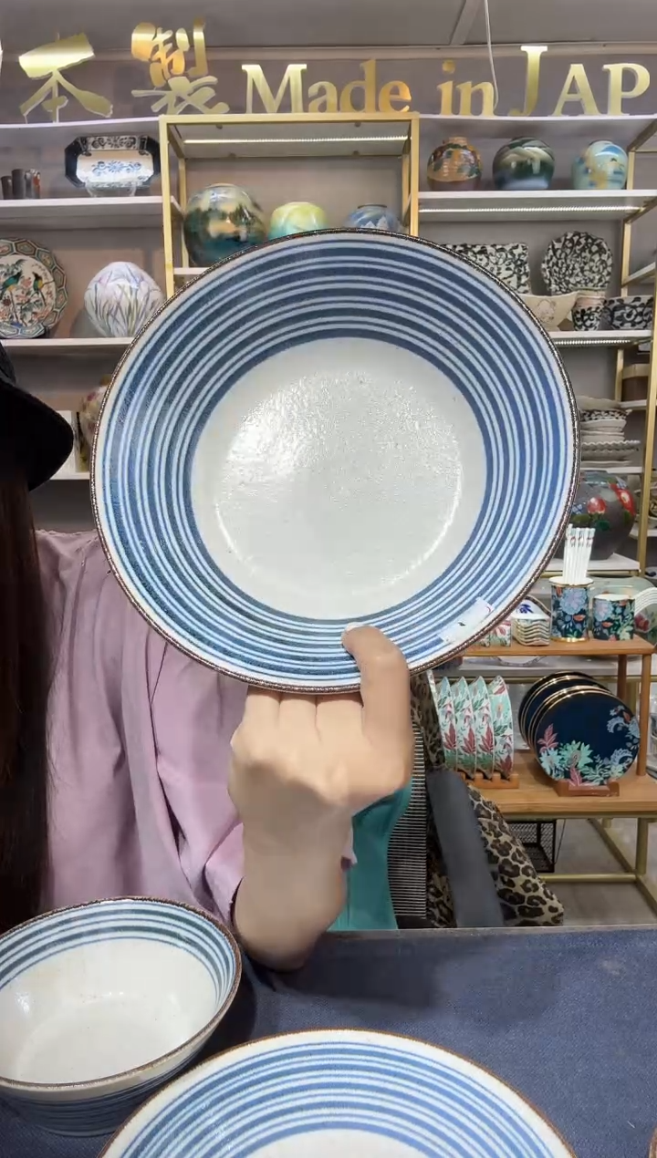 陶瓷南国之波深盘21cm两个