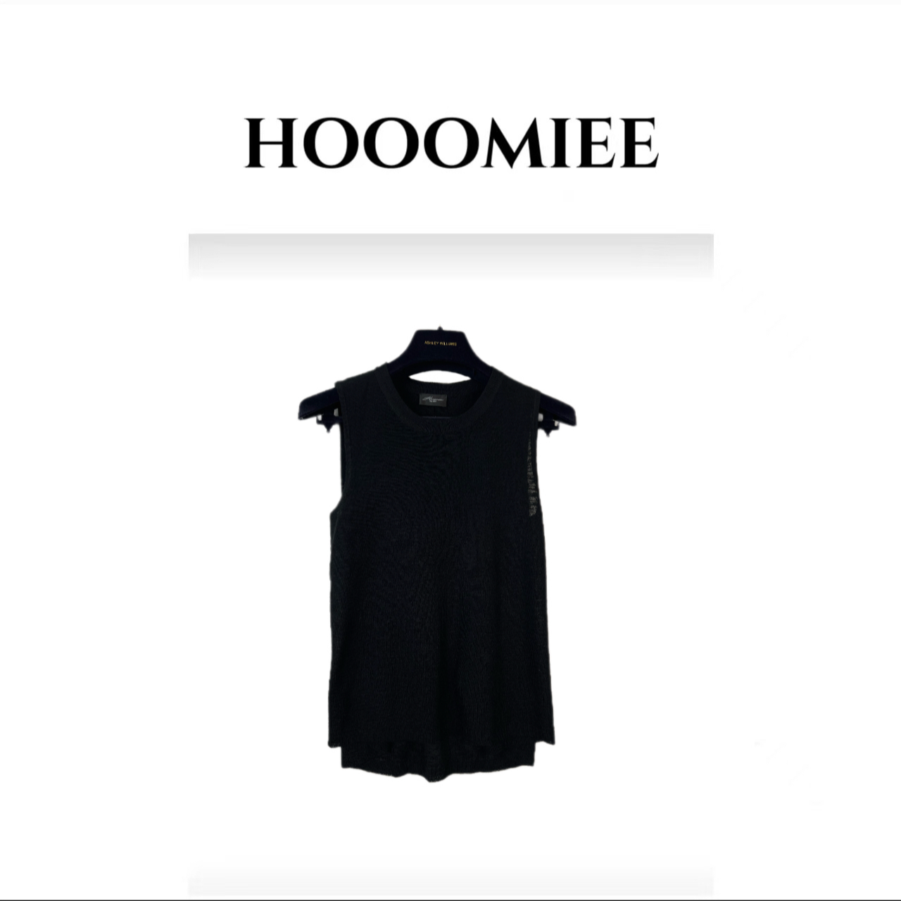 Hooomiee静奢气质精致宽松无袖女士背心打底24711