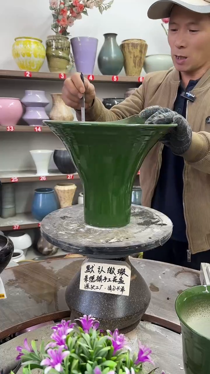 12-8-高22口27瑕-花盆