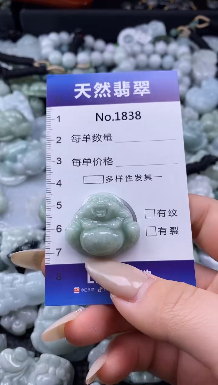 【闪购商品】翡翠颈饰未镶嵌缅甸A货翡翠1838
