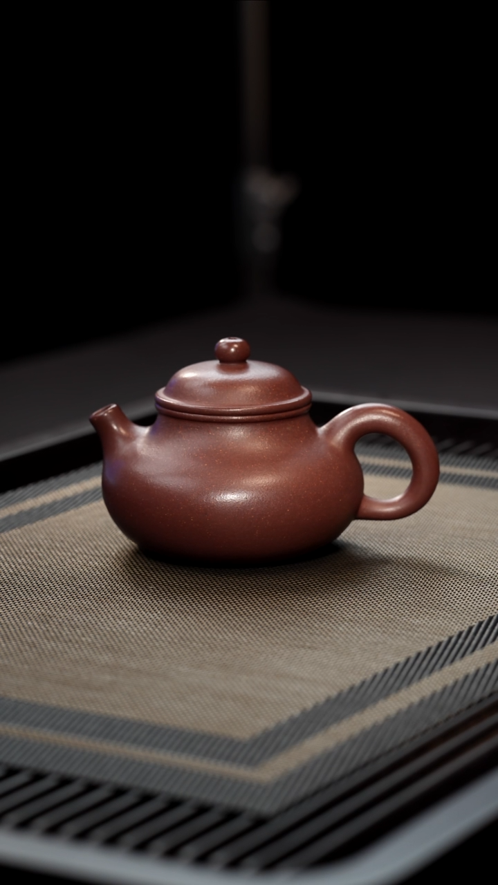 茶壶紫砂全手工底槽清容天250cc